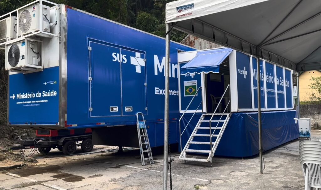 Unidade móvel do Ministério da Saúde tem capacidade para realizar mais de 2.600 exames em apenas um mês