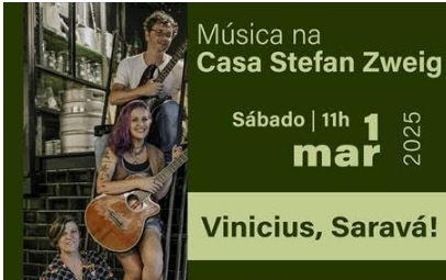 Casa Stefan Zweig celebra a música de Vinicius de Moraes neste sábado de Carnaval