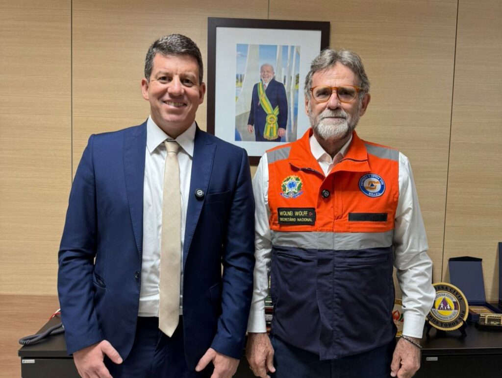Prefeito Hingo Hammes se reúne com secretário nacional de Defesa Civil sobre intervenções na região do Ingá, na Posse