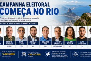 Campanha eleitoral começa no Rio com nove candidatos ao governo do Estado